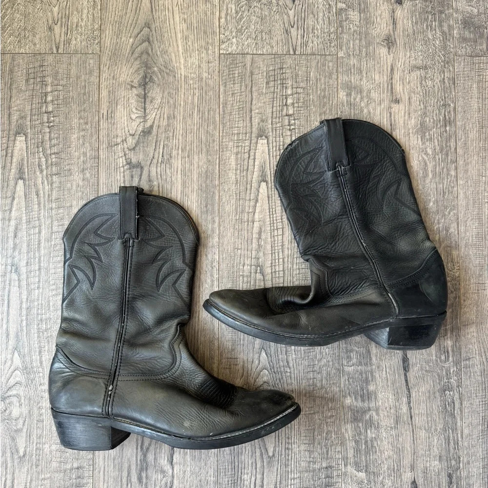 Durango Men’s Oiled Black Leather Boots- Size 9